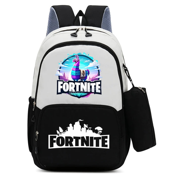 Fortnite™ 2-Piece Backpack & Pencil Case Set – Gamer Rucksack & Stationery Pouch for Students & Teens