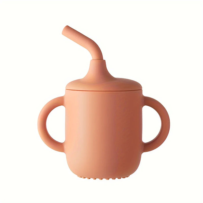 6-Piece Silicone Baby Feeding Set – Baby Led Weaning Supplies with Suction Plate, Bowl, Spoon, Fork & Bib – BPA-Free, Self-Feeding Utensils