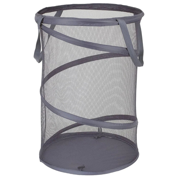Mesh Popup Laundry Hamper Collapsible Laundry Basket Extra Large Capacity Foldable Clothing Storage Basket with Handles