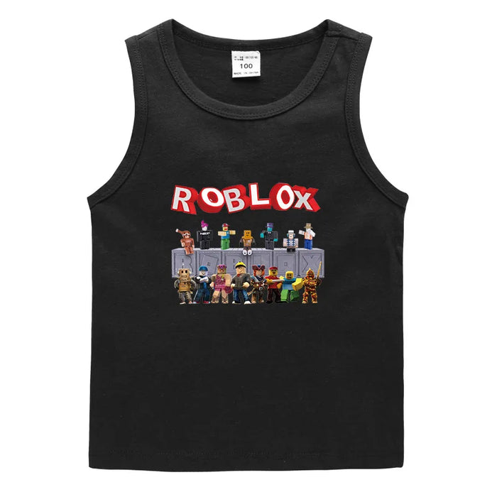 Roblox™ Sleeveless Kids Vest – Soft Cotton Roblox-Inspired Tank Top for Everyday Play