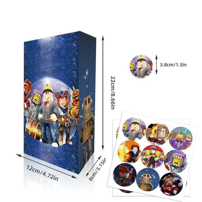 Roblox Birthday Party Favor Bags – 12/60PCS Gift & Candy Boxes for Kids’ Party Decorations & Supplies