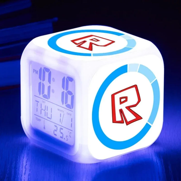 Roblox™ LED Digital Alarm Clock – Roblox-Inspired Multifunction Desk Clock & Birthday Gift