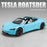 1:24 Tesla Roadster Model Y Model 3 Alloy Toy Car Model Wheel Steering Sound and Light Children's Toy Collectibles