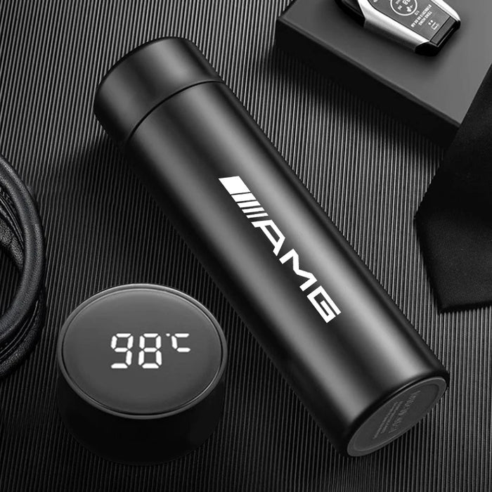 500ml AMG Insulated Car Thermos Mug – Stainless Steel Hot &amp; Cold Travel Cup for Coffee, Tea &amp; Water