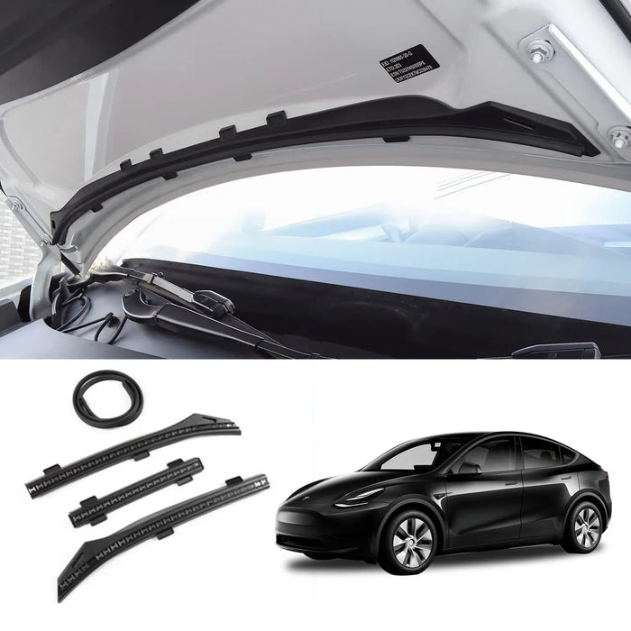HydroSeal™ Front Hood Dust-Proof Seal Strip – Waterproof Air-Inlet & Chassis Guard for Tesla Model 3 & Model Y (2024)