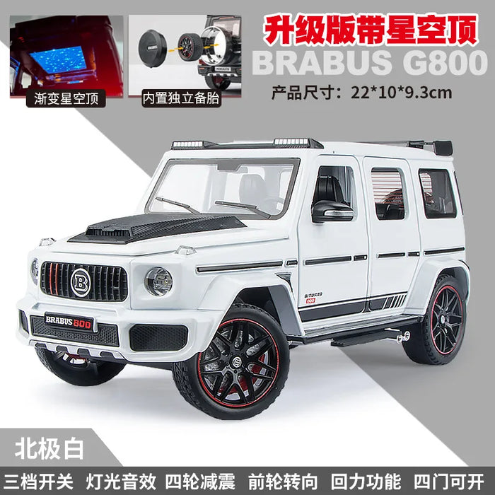 1:24 G800 G-Wagon Die-Cast Model – Alloy Off-Road SUV Toy, Miniature Collectible & Gift