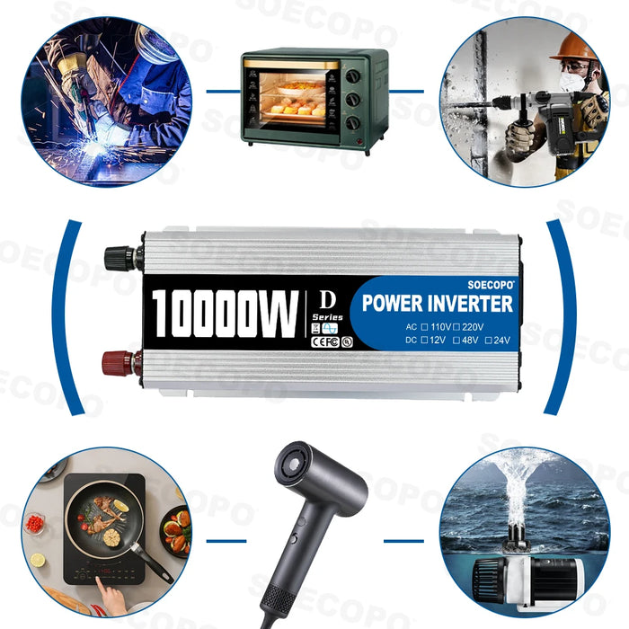 Ultimate Portable Solar Generator Kit | 800W Photovoltaic Panels & 10,000W Inverter System | Reliable Off-Grid Power for Camping, Vans, and Emergencies