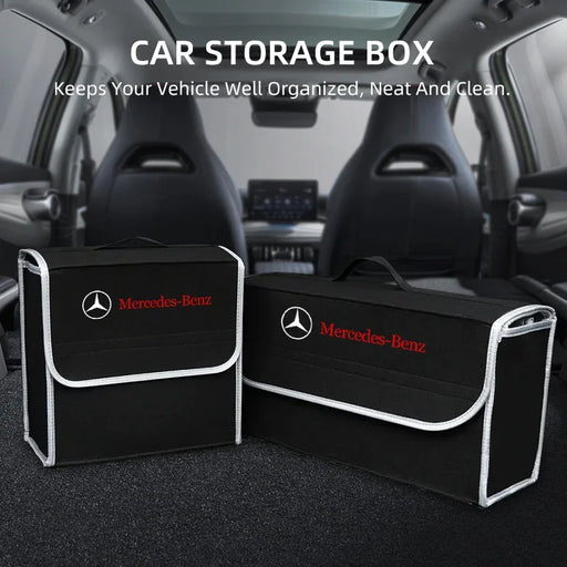 TrunkTidy™ Large Trunk Organizer – Heavy-Duty Foldable Cargo Storage for Mercedes-Benz CLS & CLA