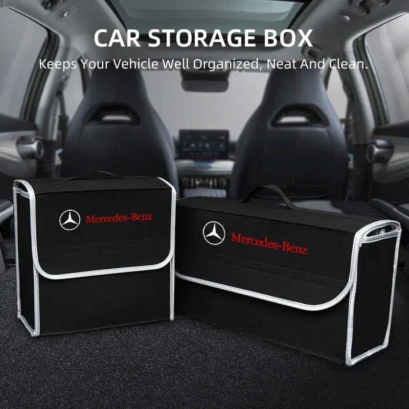 TrunkTidy™ Large Trunk Organizer – Heavy-Duty Foldable Cargo Storage for Mercedes-Benz CLS & CLA