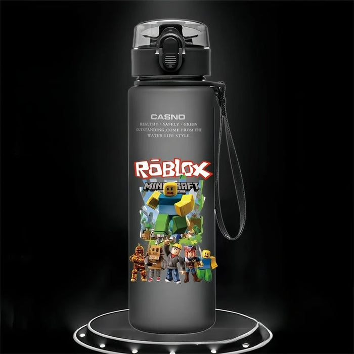 Roblox™ 560ml Cartoon Water Bottle – Roblox-Inspired Frosted Cup for Kids, School & Sports