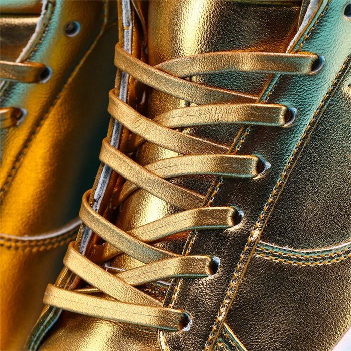 Trump Gold Men's MAGA Sneakers – Patriotic Streetwear Shoes