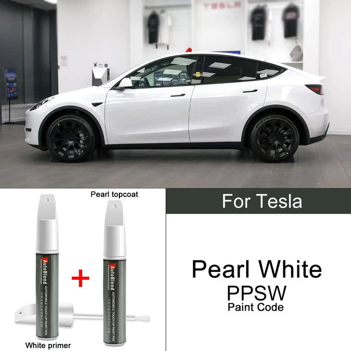 Tesla Scratch Repair & Wheel Touch-Up Pen – For Model 3, Y, S, X | Clear Coat Gloss Enhancer | Car Paint Scratch Remover