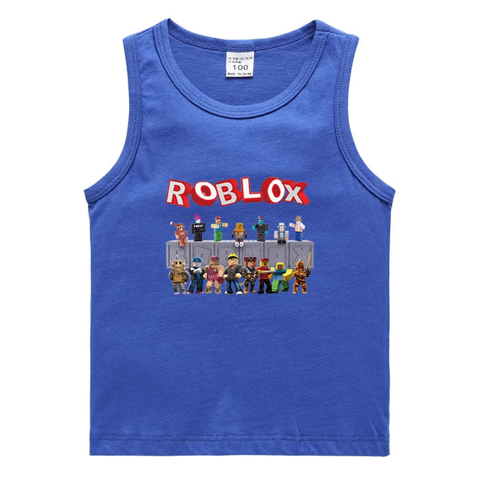 Roblox™ Sleeveless Kids Vest – Soft Cotton Roblox-Inspired Tank Top for Everyday Play