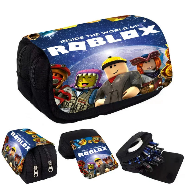 Roblox Three-piece Set of School Bag Game Backpack