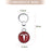 Keychain Key ring 3D Metal Emblem Pendant for Tesla Model 3 Model S Model X Model Y