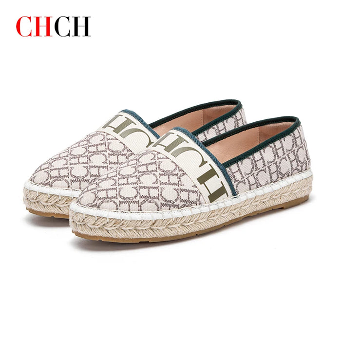 Luxury Fashion Designer Brand Plaid Handmade Loafers Lady Shoes