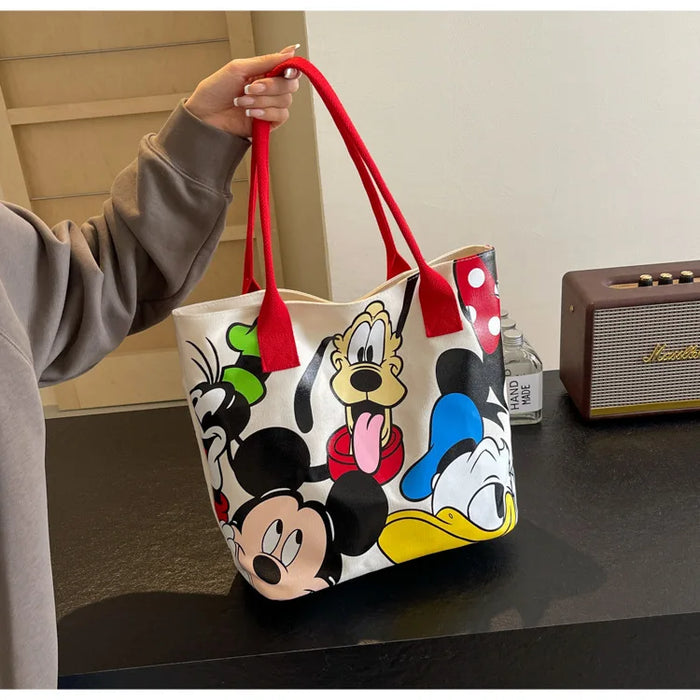 Disney Cartoon Mickey Fashion Shoulder Women's Versatile Tote Bag