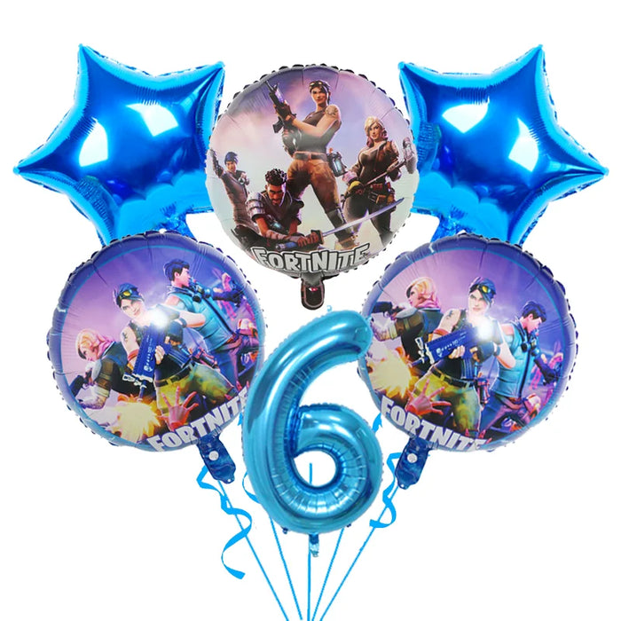 BattleFest™ Fortnite Party Set – Llama Theme Plates & Cups for Boys’ Birthday Decorations