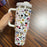 Stitch & Angel 40oz Stainless Steel Tumbler – Cute Cartoon Thermal Mug with Straw & Lid | Hot & Cold Insulated Travel Cup