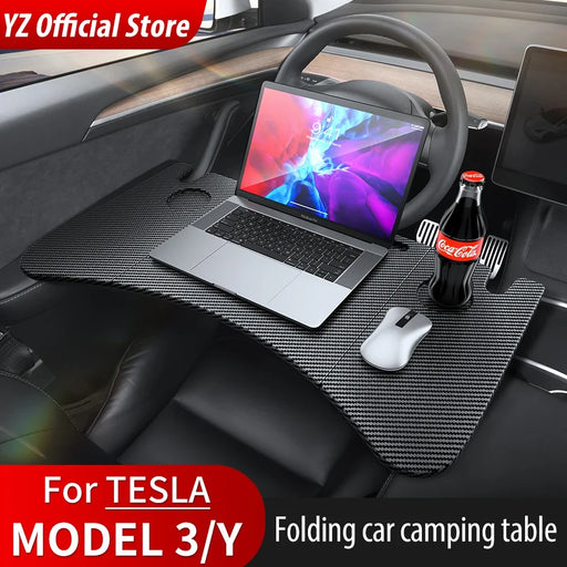 Table Desk For Tesla Model 3 Model Y Car Steering Wheel Laptop Portable Office Table