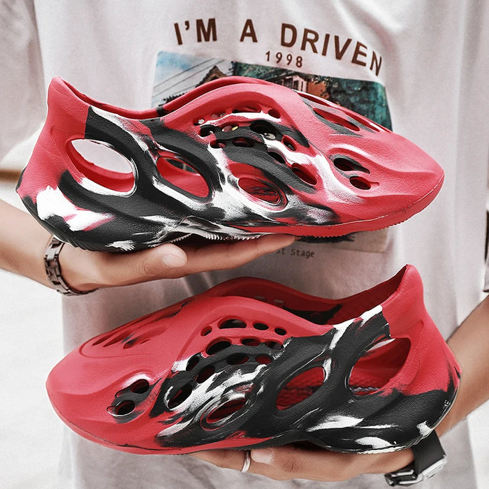 New YZY-Style Camouflage Foam Clogs – Men’s Non-Slip Cloud Runner Slides