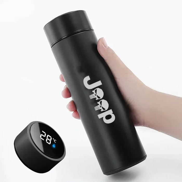 500mI Auto Digital Intelligent Thermos Cup For Jeep Wrangler Rubicon Cherokee Renegade Wrangler COMPASS PATRIOT