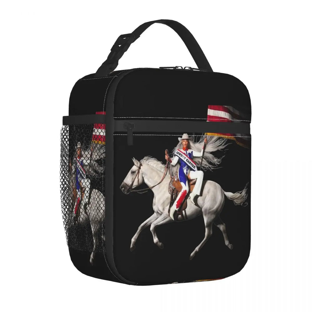 Beyonce Cowboy Carter Insulated Thermal Cooler Lunch Box For Work