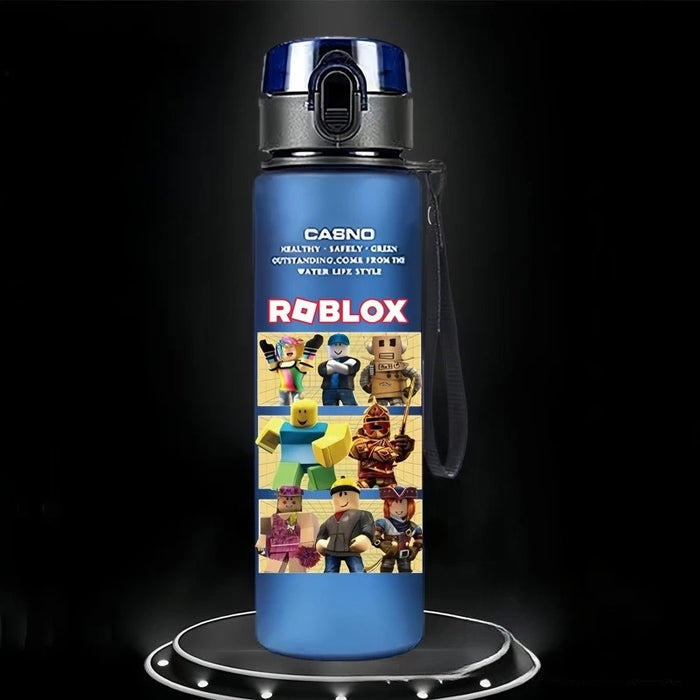 Roblox™ 560ml Cartoon Water Bottle – Roblox-Inspired Frosted Cup for Kids, School & Sports