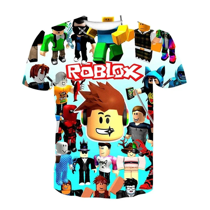 Roblox kid Game Sports T-shirt Short sleeve top