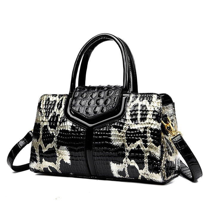 Luxury Designer New Crocodile Women's Leather Handbag