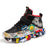 Kids Graffiti Sports Sneakers – Boys & Girls Cartoon Pattern Casual Athletic Shoes, Size 26–36