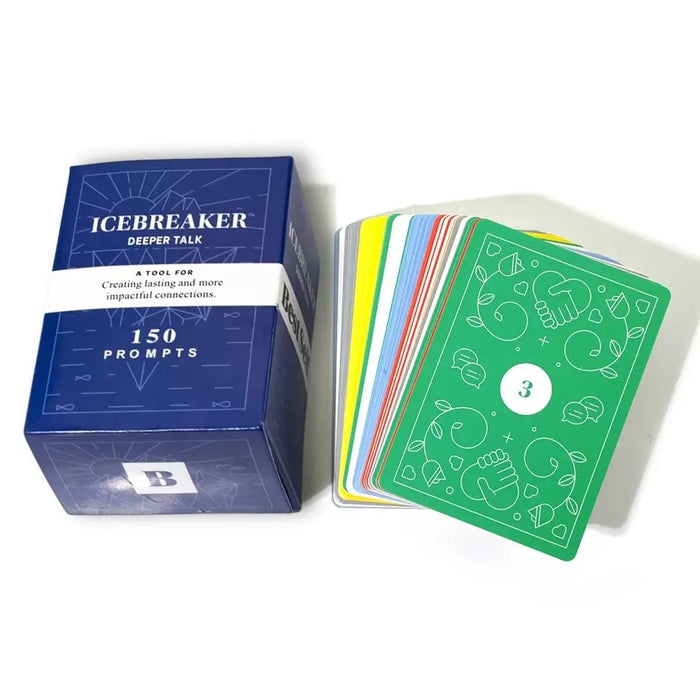 Icebreaker Conversation Card Game – Deep Talk Deck by BestSelf | Fun Conversation Starter to Strengthen Relationships & Build Connections