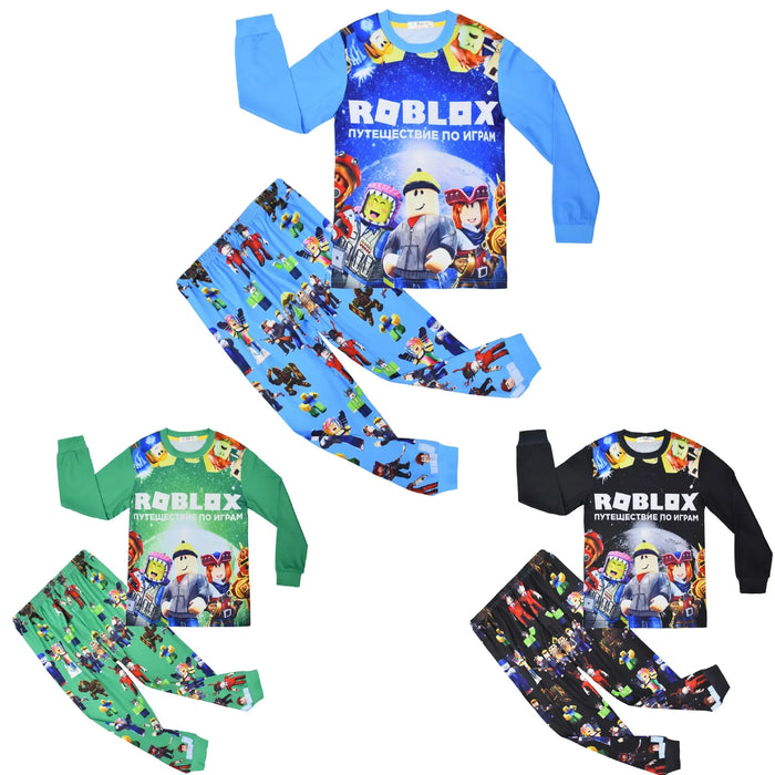 Roblox Clothing Middle and Big Kids Two-piece Pajamas