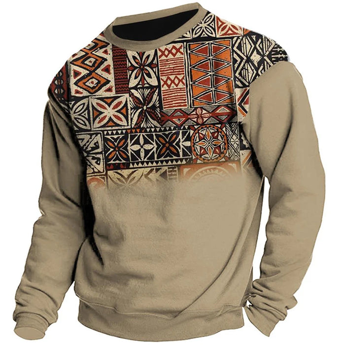 Messi Crew Neck Long Sleeve Pattern Pullovers For Mens Streetwear