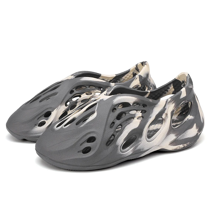 New YZY-Style Camouflage Foam Clogs – Men’s Non-Slip Cloud Runner Slides