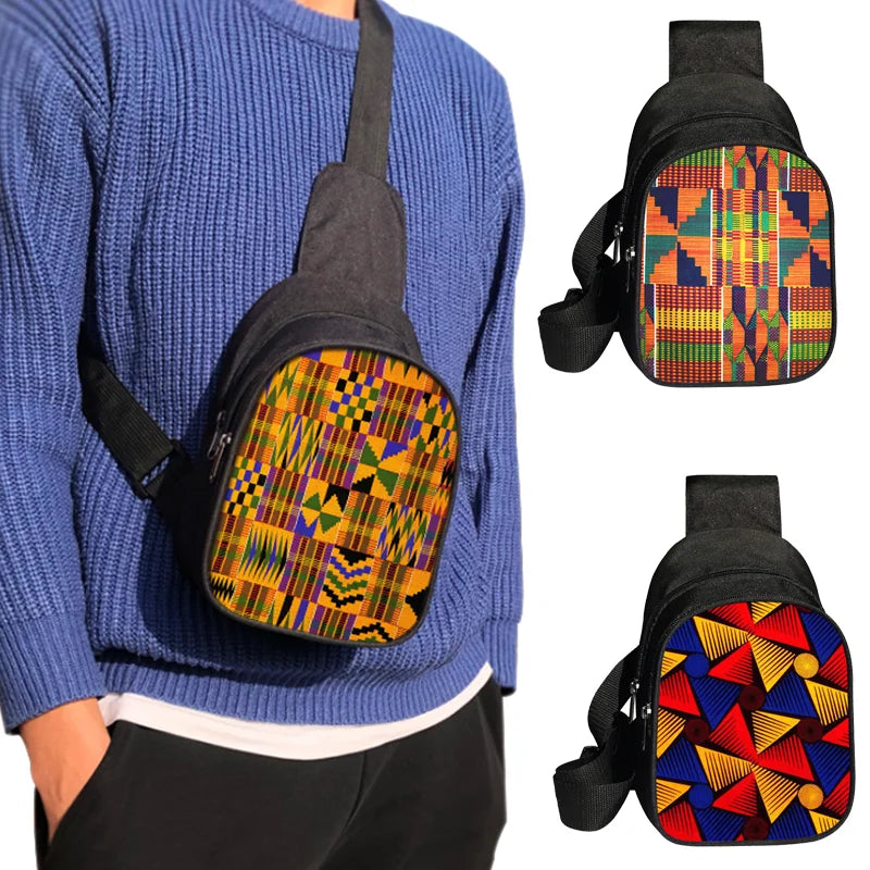 AfroFashion Waterproof Crossbody African Bag Pack Fashion Travel Purse