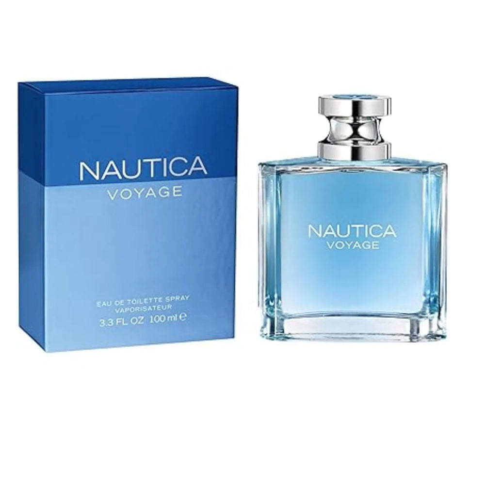 Nautica Voyage Eau de Toilette for Men – Fresh Woody Aquatic Cologne with Apple & Water Lotus Notes (100ml / 3.4 oz)