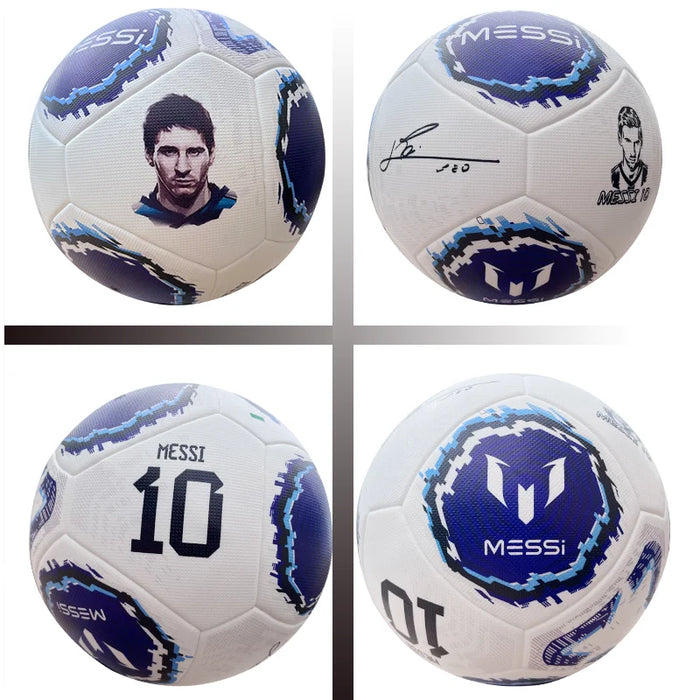 Leo Messi #10 Signature Match Football – Official Size 5 Premium Soccer Ball for Training & Match Play