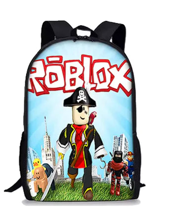 Cartoon Roblox Backpack for Kids