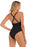 Gathered Detail Deep V One-Piece Swimsuit