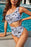 Abstract Print Cutout One-Piece Swimsuit