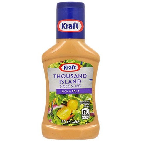 Kraft Thousand Island Salad Dressing, 8-oz. Bottles