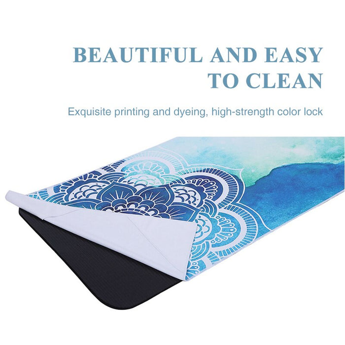 Yoga Towel 183*63cm Printed Yoga Mat Microfiber Non Slip Sweat Towel