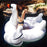 Inflatable Swimming Pool Float Summer Lake Swimming Lounge Pool Kids Giant Rideable White Inflatable Swan Design Toys Float Raft