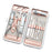 12-Piece stainless steel manicure tool
