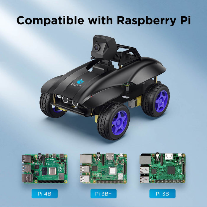 Labists Raspberry Pi 4WD Smart Robot Car DIY Kit