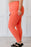 Zenana On Your Mark Full Size High Waisted Active Leggings in Deep Coral