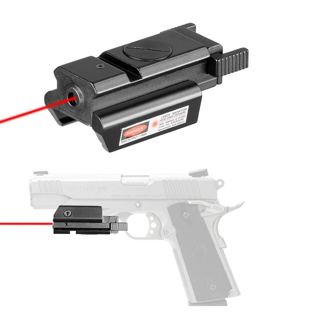 20mm Hunting Riflescope Tactical Red Dot Laser Sight Picatinny Weaver Rail for Pistol Glock Headgun Gun Red Dot Scope