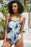 Printed Triple Strap One-Piece Swimsuit