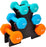 BalanceFrom Colored Neoprene Coated Dumbbell Set with Stand DB-358